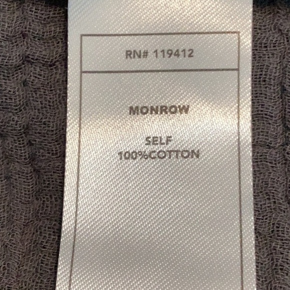 Monrow Ruffle Tank Size M Gray - Picture 7 of 7